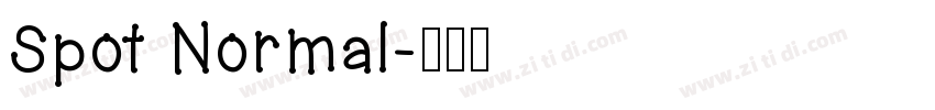 Spot Normal字体转换